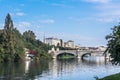 The bridge over the Po River in Turin, Italy Royalty Free Stock Photo