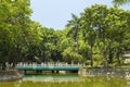 Bridge in Chinese garden in Rizal park, Manila, Philippines Royalty Free Stock Photo