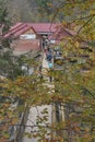 Bridge over Prut river in Yaremche, Ukraine Royalty Free Stock Photo