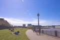 A bridge over the rhine in dusseldorf Royalty Free Stock Photo