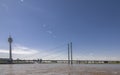 A bridge over the rhine in dusseldorf Royalty Free Stock Photo