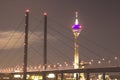 A bridge over the rhine in dusseldorf Royalty Free Stock Photo