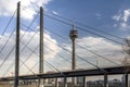 A bridge over the rhine in dusseldorf Royalty Free Stock Photo