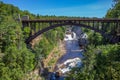 Ausable Chasm Bridge and River