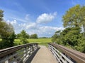 Bridge over the river Beneden Regge in Overijssel Royalty Free Stock Photo