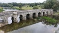 Bridge over river Boyne. Bective Abbey. Trim. county Meath. Ireland.