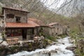 Bridge over the river in Bulnes Royalty Free Stock Photo