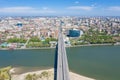 Bridge over the River Don. Rostov-on-Don. Russia Royalty Free Stock Photo