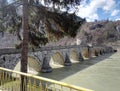 Bridge over river Drina, Bosnia and Herzegovina Royalty Free Stock Photo
