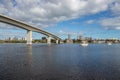 bridge over a river in Florida Royalty Free Stock Photo