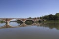 Bridge over river kupa in sisak Royalty Free Stock Photo