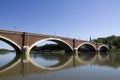 Bridge over river kupa in sisak Royalty Free Stock Photo