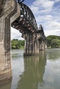 Bridge over River Kwai, Thailand Royalty Free Stock Photo