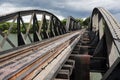 Bridge over River Kwai, Thailand Royalty Free Stock Photo