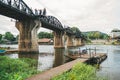 Bridge over River Kwai, Thailand Royalty Free Stock Photo