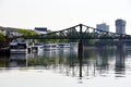 Bridge over the River Main in Downtown Frankfurt, Hessen