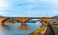 The bridge over the River Main in historic Miltenberg