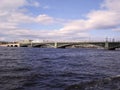 The bridge over the river Neva