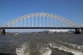 Bridge over the river Noord at Alblasserdam in the Netherlands. Royalty Free Stock Photo