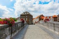 Bridge over river Roer in Roermond, Netherlands