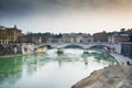 Bridge over the river's tevere