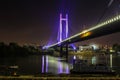 Bridge over the river sava Royalty Free Stock Photo