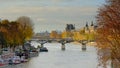 Bridge over river Seine, Paris, France