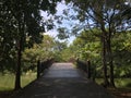 Bridge over a river in Sri Nakhon Khuean Khan Park