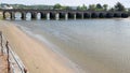 Bridge over the river Taw in Devon UK