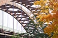 Bridge over river. The Thaddeus Kosciusko Bridge in Albany NY. Royalty Free Stock Photo