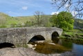 Bridge over River Ure in Wharfedale, Yorkshire Dales Royalty Free Stock Photo