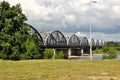 Bridge over river Vistula in Grudziadz Royalty Free Stock Photo