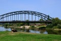Bridge over the River Weser in the Town Rinteln, Lower Saxony Royalty Free Stock Photo