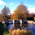 0048Bridge over River Wye, Derbyshire. Royalty Free Stock Photo