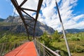 Bridge over Sarca River - Trentino Italy Royalty Free Stock Photo