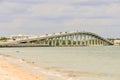 Bridge over the sea in Sanibel Island in Miami USA