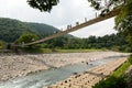 Bridge over Sho river. Shirakawa-go. Gifu prefecture. Japan