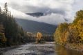 Bridge over the Skykomish River Royalty Free Stock Photo