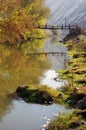 Bridge over small river Royalty Free Stock Photo