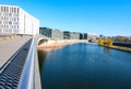 Bridge over Spree river in the Government quarter of Berlin, Germany