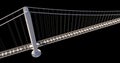 Bridge over the Strait of Messina, design and architecture, study of the deck, towers and suspensions. Royalty Free Stock Photo