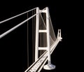 Bridge over the Strait of Messina, design and architecture, study of the deck, towers and suspensions.