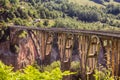 Bridge over Tara River Canyon Royalty Free Stock Photo