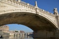 Bridge over Tevere river, Rome Royalty Free Stock Photo