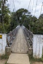 Bridge over the Tongariro river at Turangi in New Zealand. Royalty Free Stock Photo