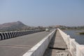 Bridge over the Tungabhadra River in Hampi, Karnataka - India tourism - Heritage
