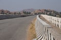 Bridge over the Tungabhadra River in Hampi, Karnataka - India tourism - Heritage