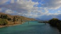 Bridge over turquoise Tekapo River