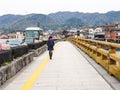 Bridge over Uji river, Kyoto, Japan