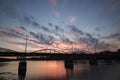 Bridge over the UmeÃÂ¥, River in Sweden